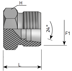 Zatka CEL vonkasi metricky zavit Plug CEL metric thread